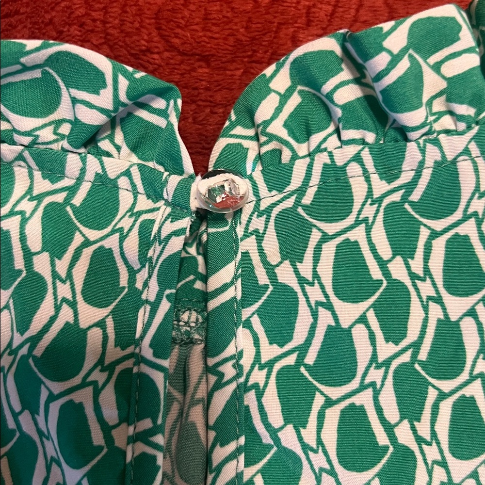 Aluna Levi Green and Pink Patterned Blouse - Picture 16 of 16